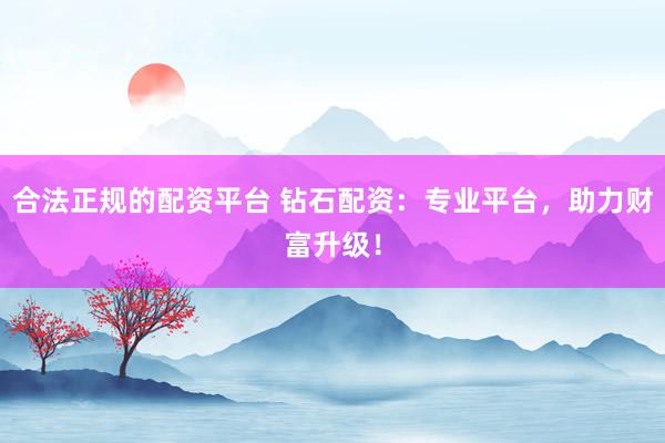 合法正规的配资平台 钻石配资：专业平台，助力财富升级！